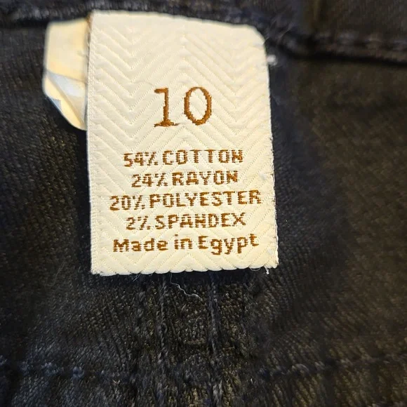 Sonoma Slim Straight Black Jeans Size 10 - Picture 8 of 8